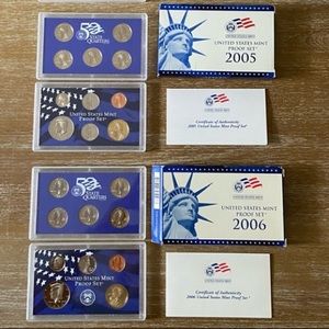 US Mint Proof Sets 2005, 2006